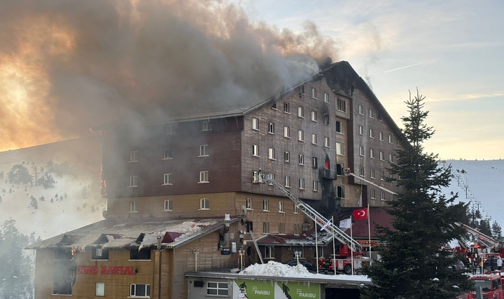 Bolu'daki Otel Yangını Bolu'daki Otel Yangını