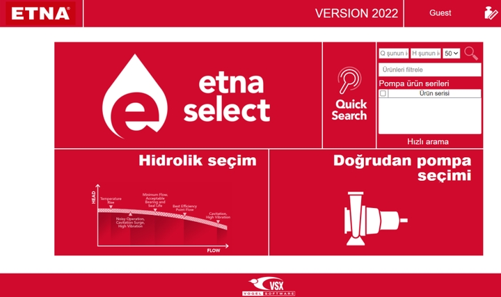 Pompa Seçiminde Profesyonel Çözüm Ortağı ETNA Select Pompa Seçiminde Profesyonel Çözüm Ortağı ETNA Select
