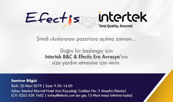Yapı Yangın Güvenliğinde Uluslararası Güç Birliği: EFECTIS - INTERTEK Yapı Yangın Güvenliğinde Uluslararası Güç Birliği: EFECTIS - INTERTEK